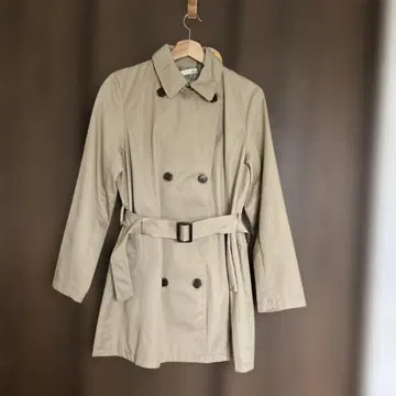 택 포함 트렌치코트 베이지 L 사이즈