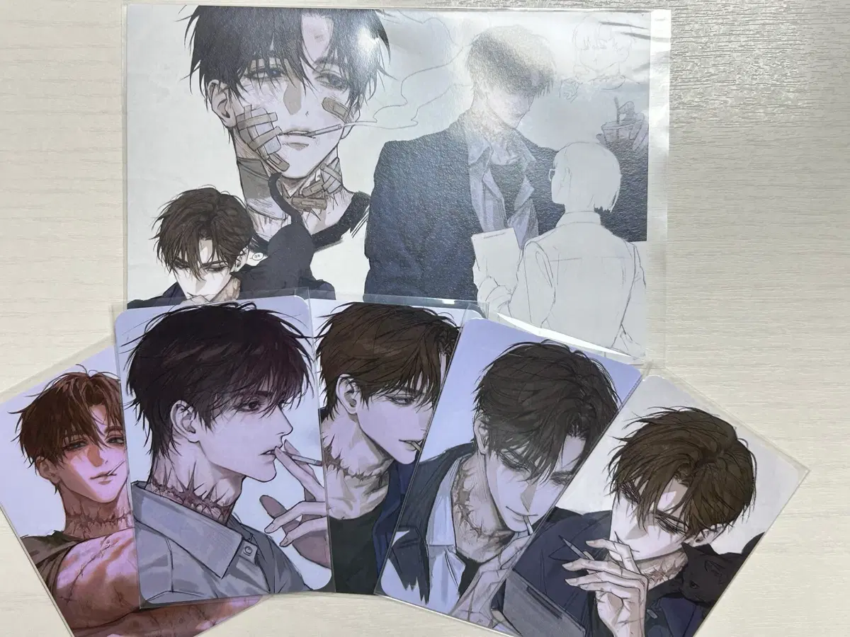 급전) 사진 두 장, 괴출 영큐님 최요원 세트, 최요원 금연 포카 팝니다