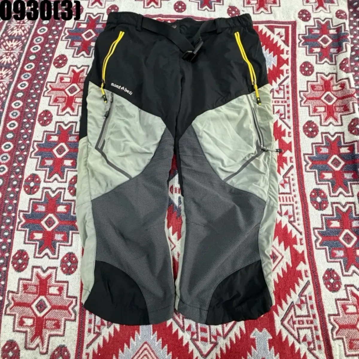 몽벨 등산 바지 블랙/그레이/라이트그린 75 0930