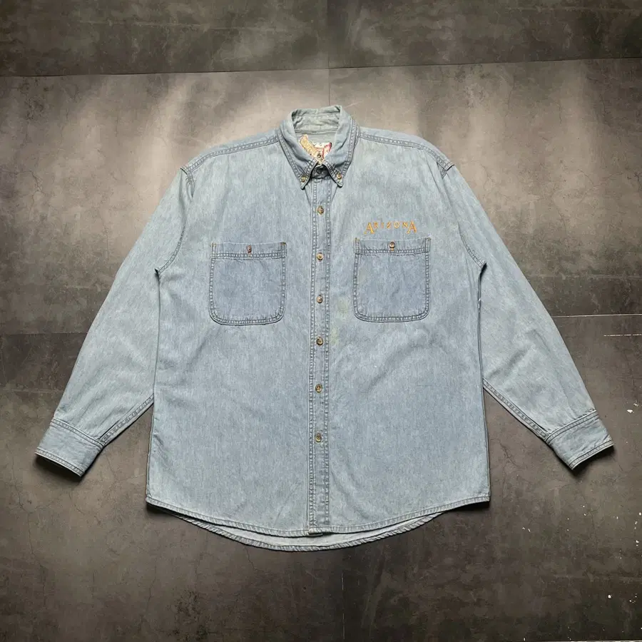 ARIZONA 포켓 연청 데님셔츠 A01592