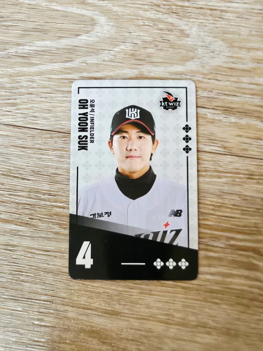 KT wiz 오윤석 선수 포토카드