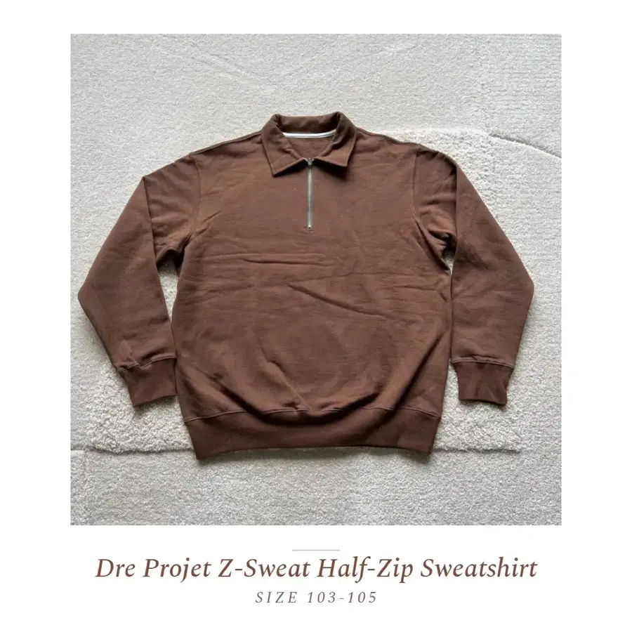Dre Projet Z-Sweat 하프집업 스웻셔츠 (103-105)