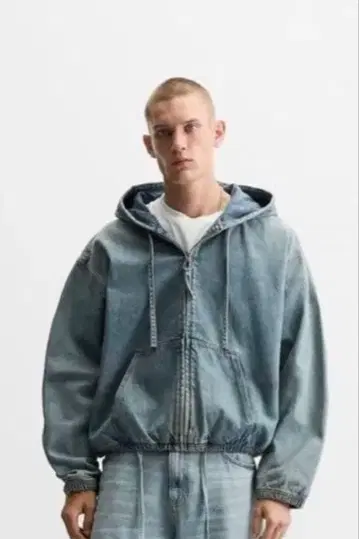 ZARA 데님 후드티 자켓 M