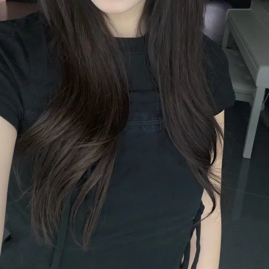 천연모 붙임머리 유팁 자연갈색 18인치 한팩