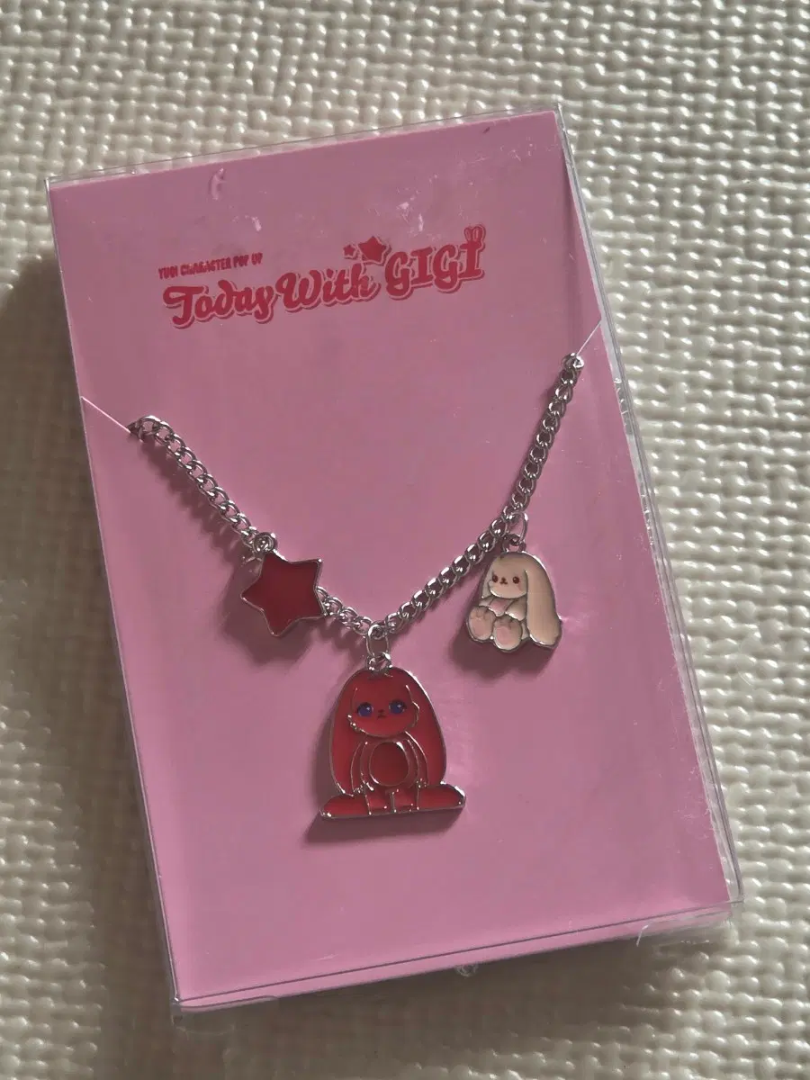 아이들 우기 끼기 캐릭터 팝업 목걸이 세트 necklace set