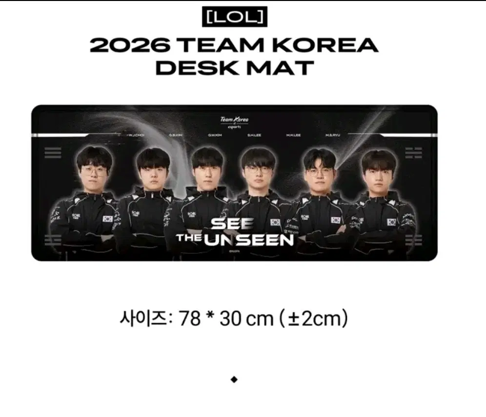 2026 아시안게임 롤 데스크 매트 마우스패드 장패드
