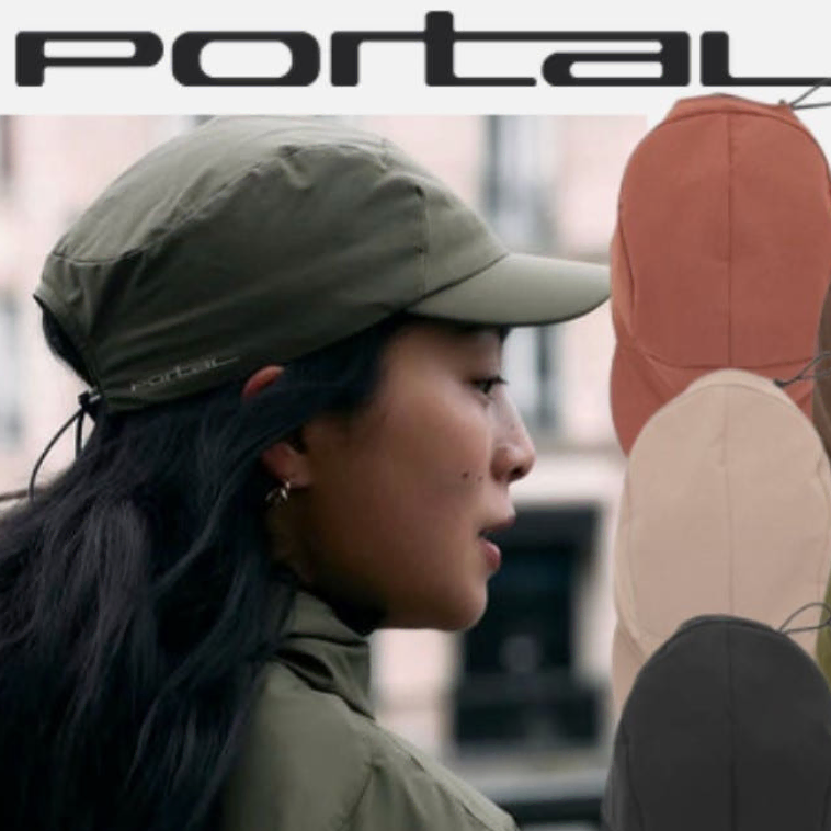PORTAL RADIUS CAP 포탈 라디우스 러닝캡 Black