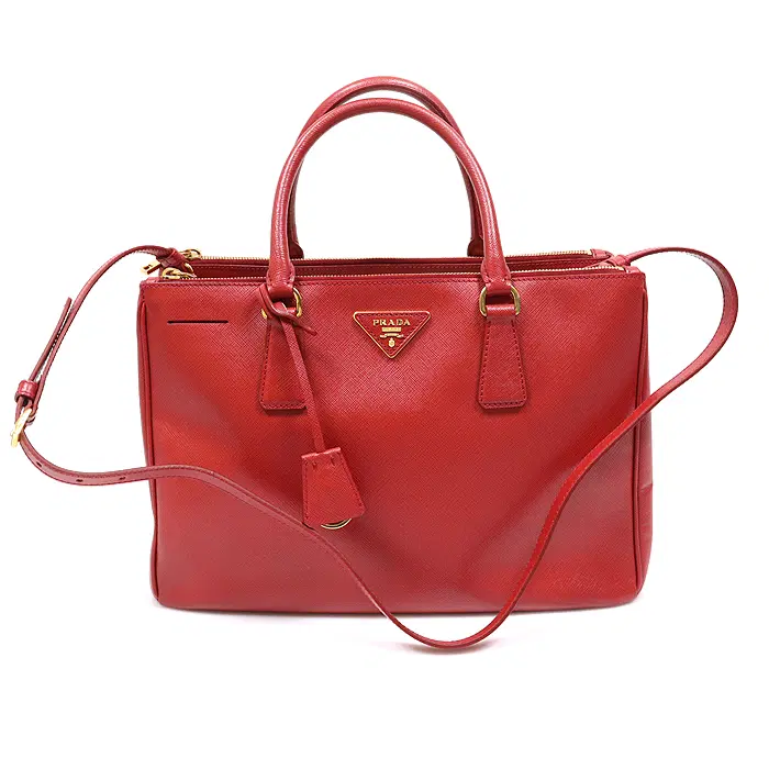 Prada(프라다) BN2274 레드 사피아노 럭스 트라이앵글 2WAY MGD99123PR