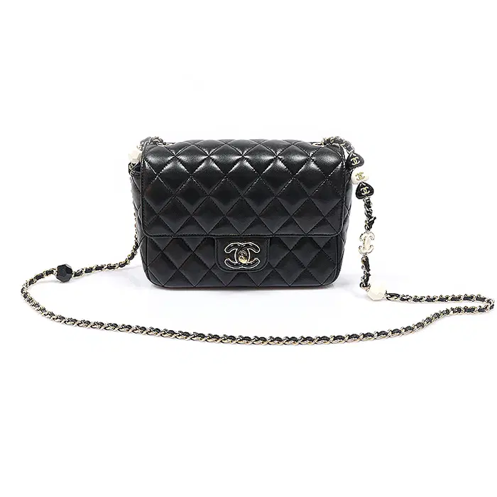 Chanel(샤넬) AS3783 블랙 램스킨 캔디 CC 하트 체인 플랩 미니 숄더백 (내장칩) MGD34148CH