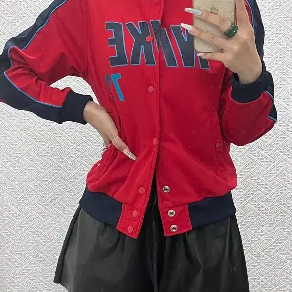 나이키 올드스쿨 레트로 Y2K 펑크 져지 바시티자켓 M C15192
