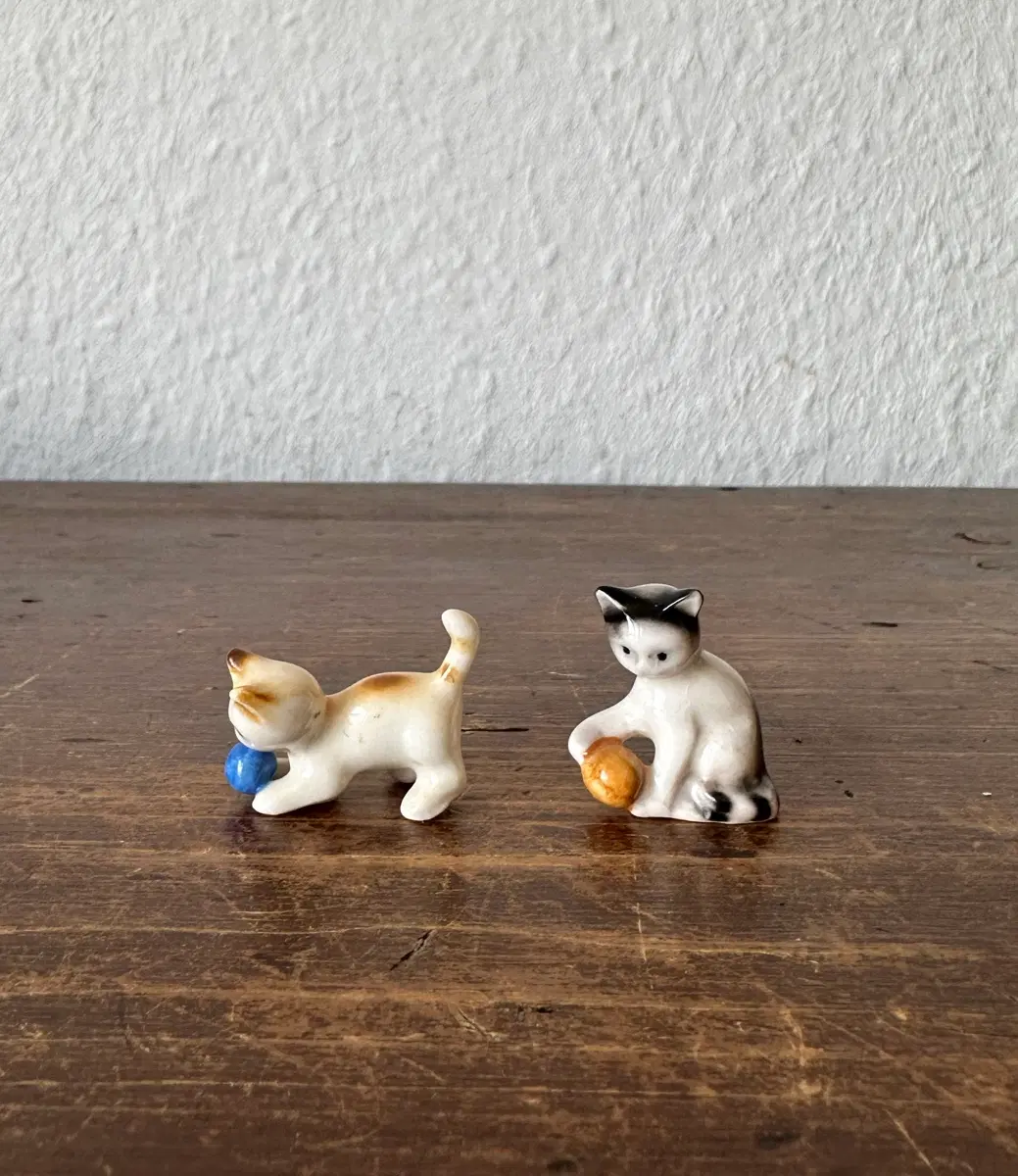 독일)빈티지 미니도자기 고양이