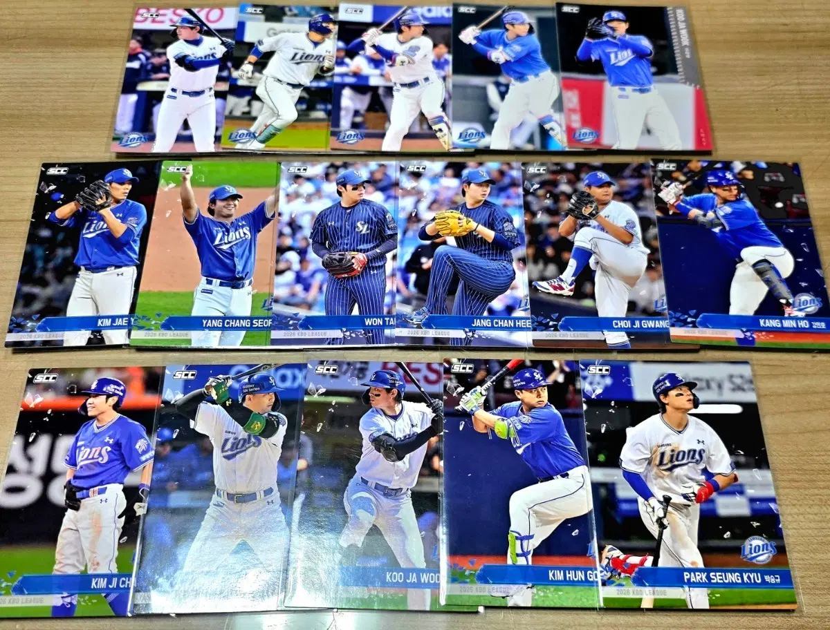 2026 scc kbo 오피셜 삼성 베이스 카드들 일괄 판매합니다.