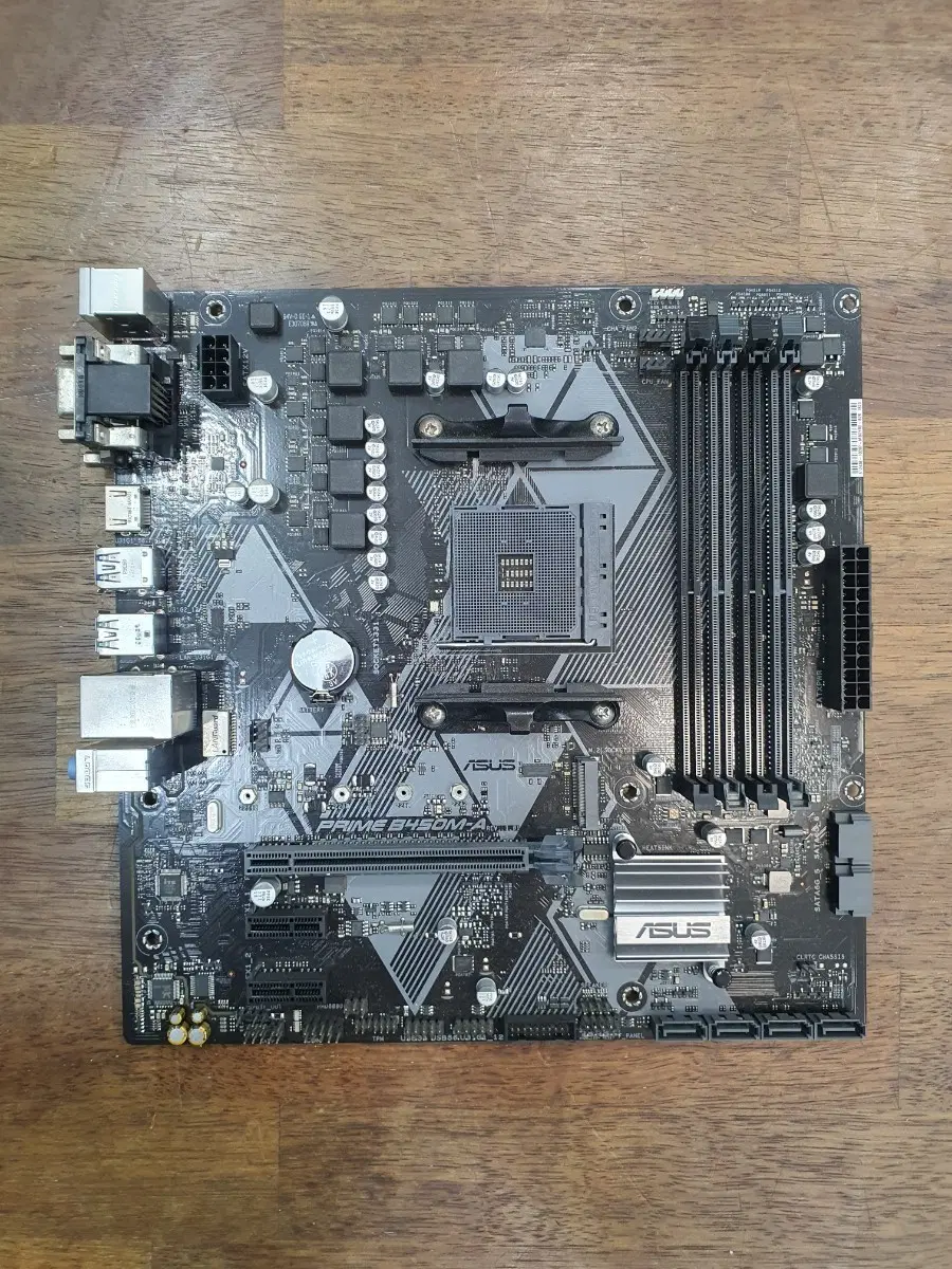 ASUS PRIME B450M-A 메인보드 최신바이오스 백페널 없음