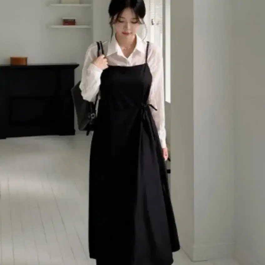 뷔스티에 원피스 블랙 하객룩