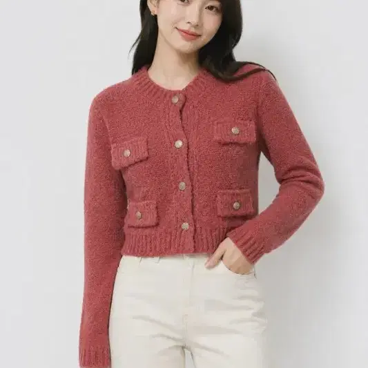 코랄 여자 프리 가디건 O5361