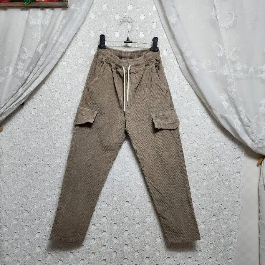 난닝구 카고 코듀로이 바지 여성55
