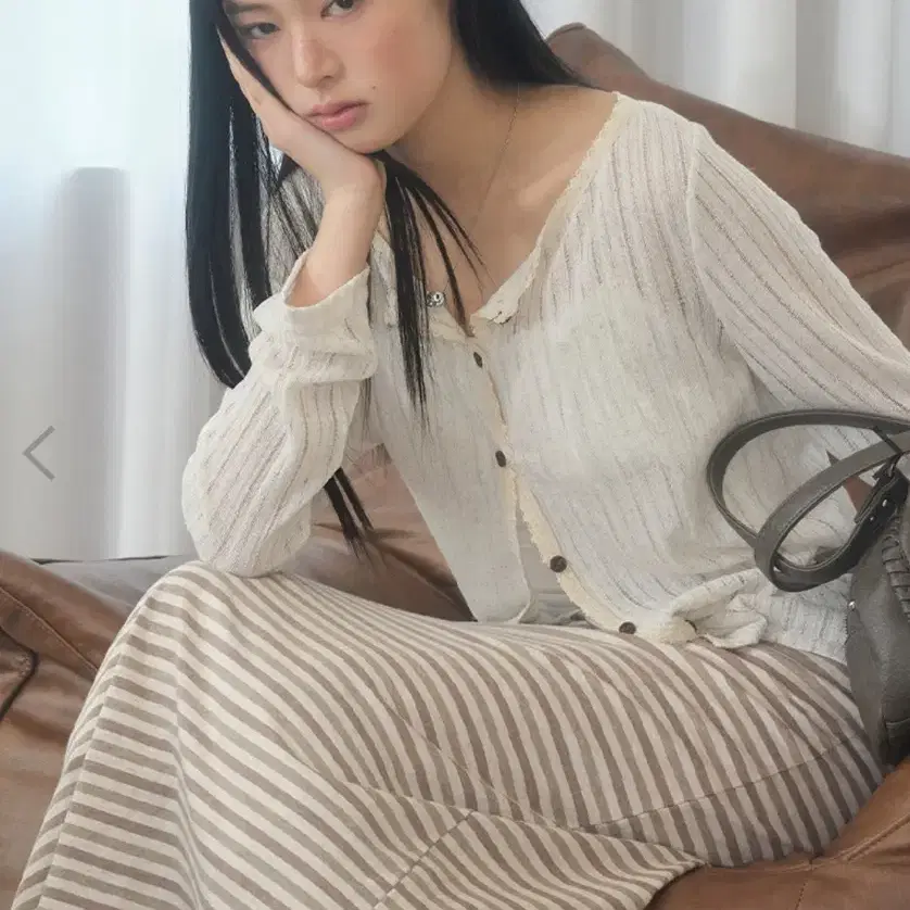 애즈온 rota 빈티지 가디건 아이보리
