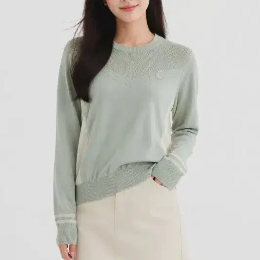 팬텀 민트 여자 95 니트 O5356