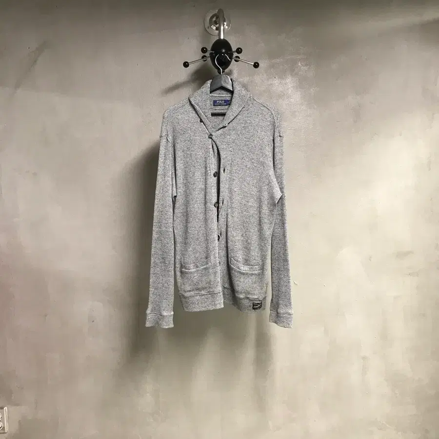 폴로 랄프로렌 숄카라 가디건 그레이 L
