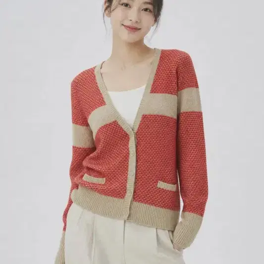 레드 여자 XL 가디건 O5373