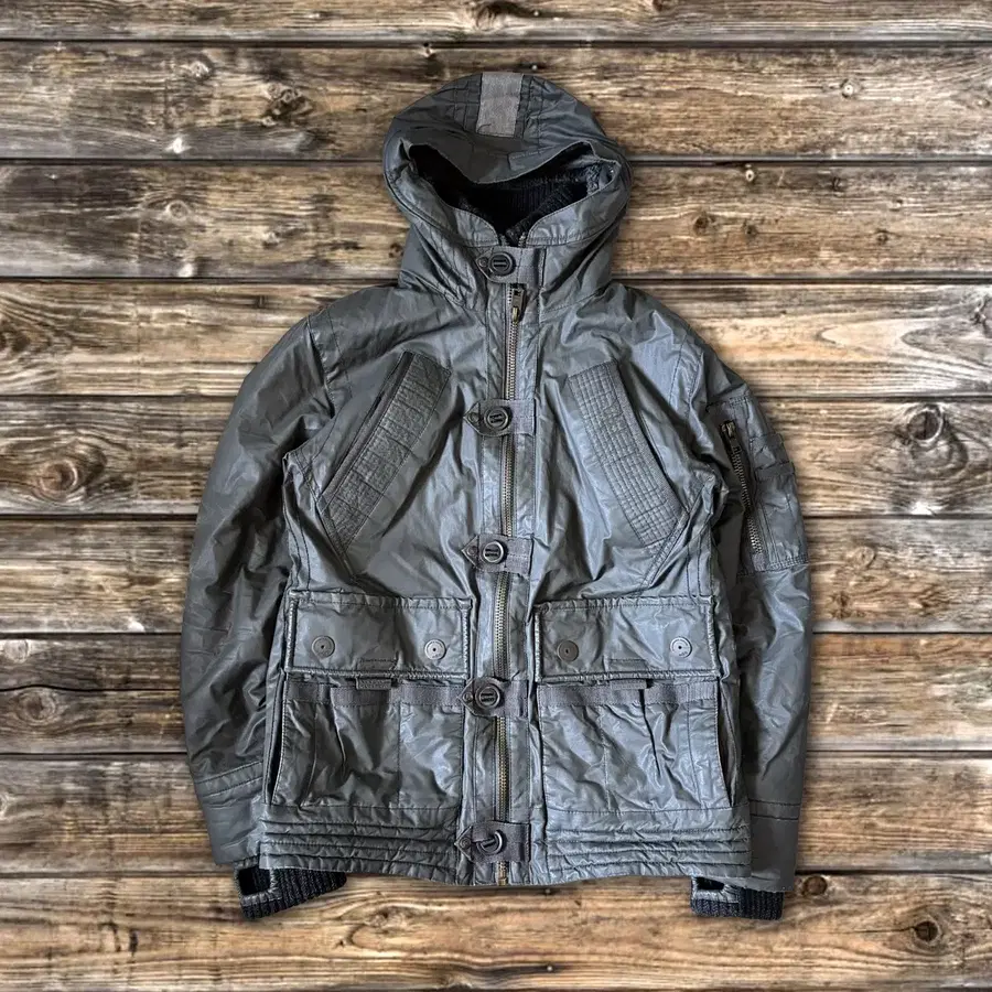 XL) Superdry 수퍼드라이 리미티드 왁스드 멀티포켓 후드 자켓