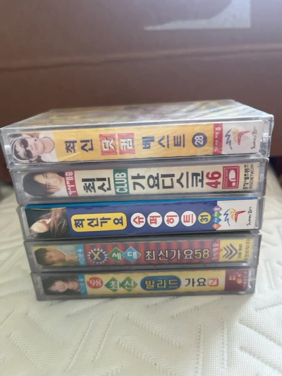 90년대 최신가요 카세트 테이프(미개봉)20개