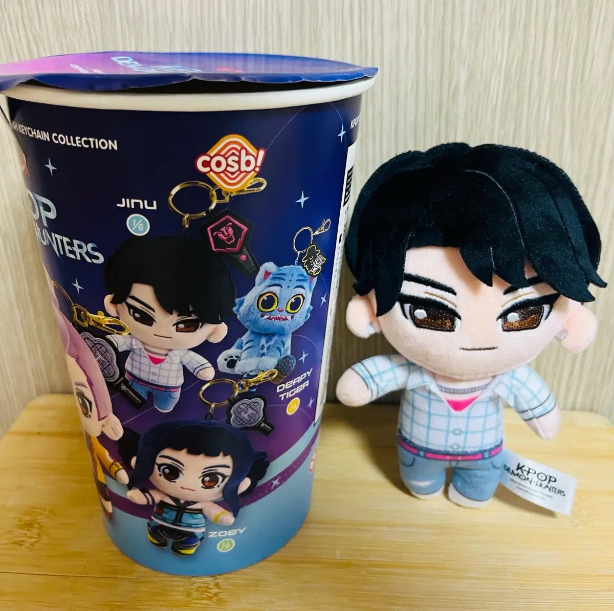 케이팝 데몬 헌터스 케데헌 핫토이 진우 인형 키링