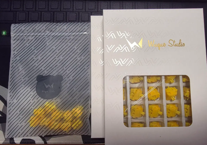 [미사용 새상품] WuqueStudio WS Arowana Gold 리니어 스위치