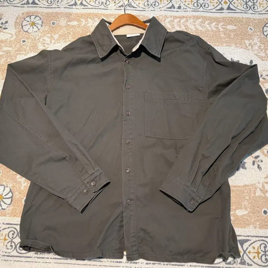 퍼스텝 프로덕트 오버핏 차콜 셔츠 2XL