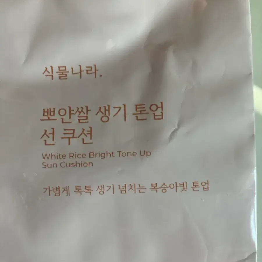 식물나라 뽀얀쌀 생기 톤업 선쿠션 02 생기피치