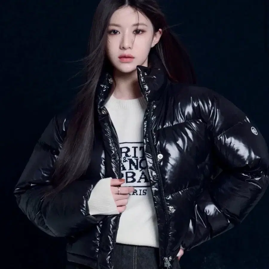 마리떼 프랑소와 저버 글로시 패딩 M