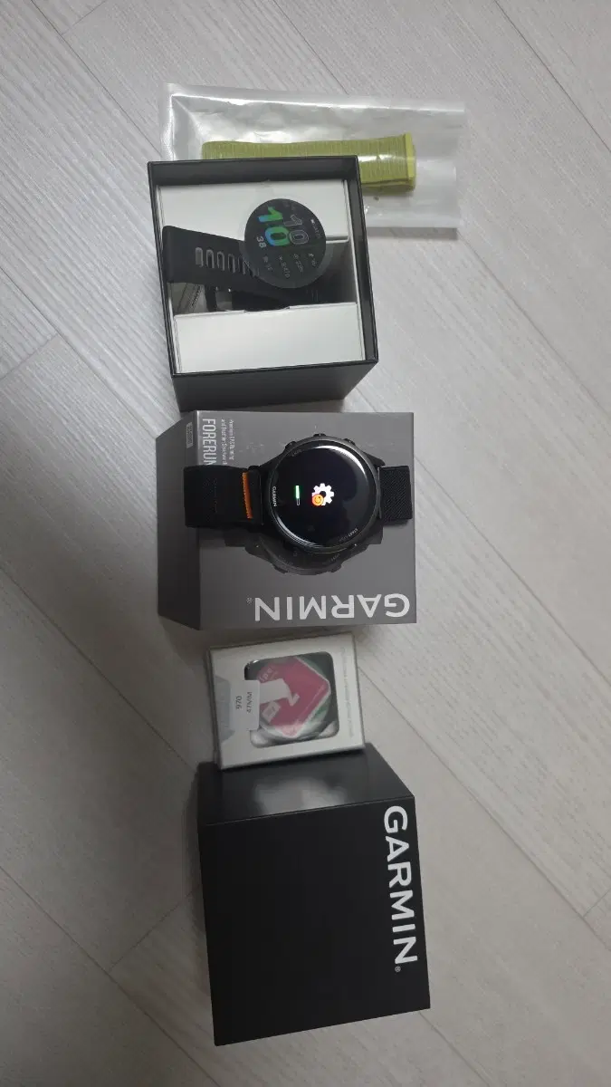 가민 포러너 970 블랙 풀박스 (추가 스트랩 포함)