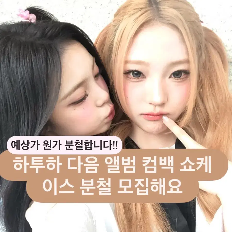 다음앨범 쇼케이스 장기분철 모집해요!!(10월 아이코닉 하트 한국판)
