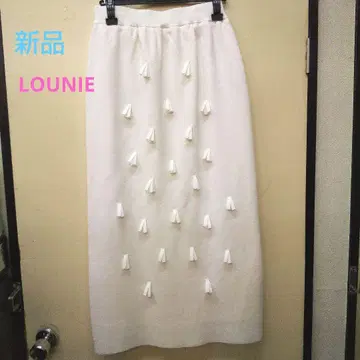 최종 대박 서비스 새상품 LOUNIE 태슬 장식 롱 스커트
