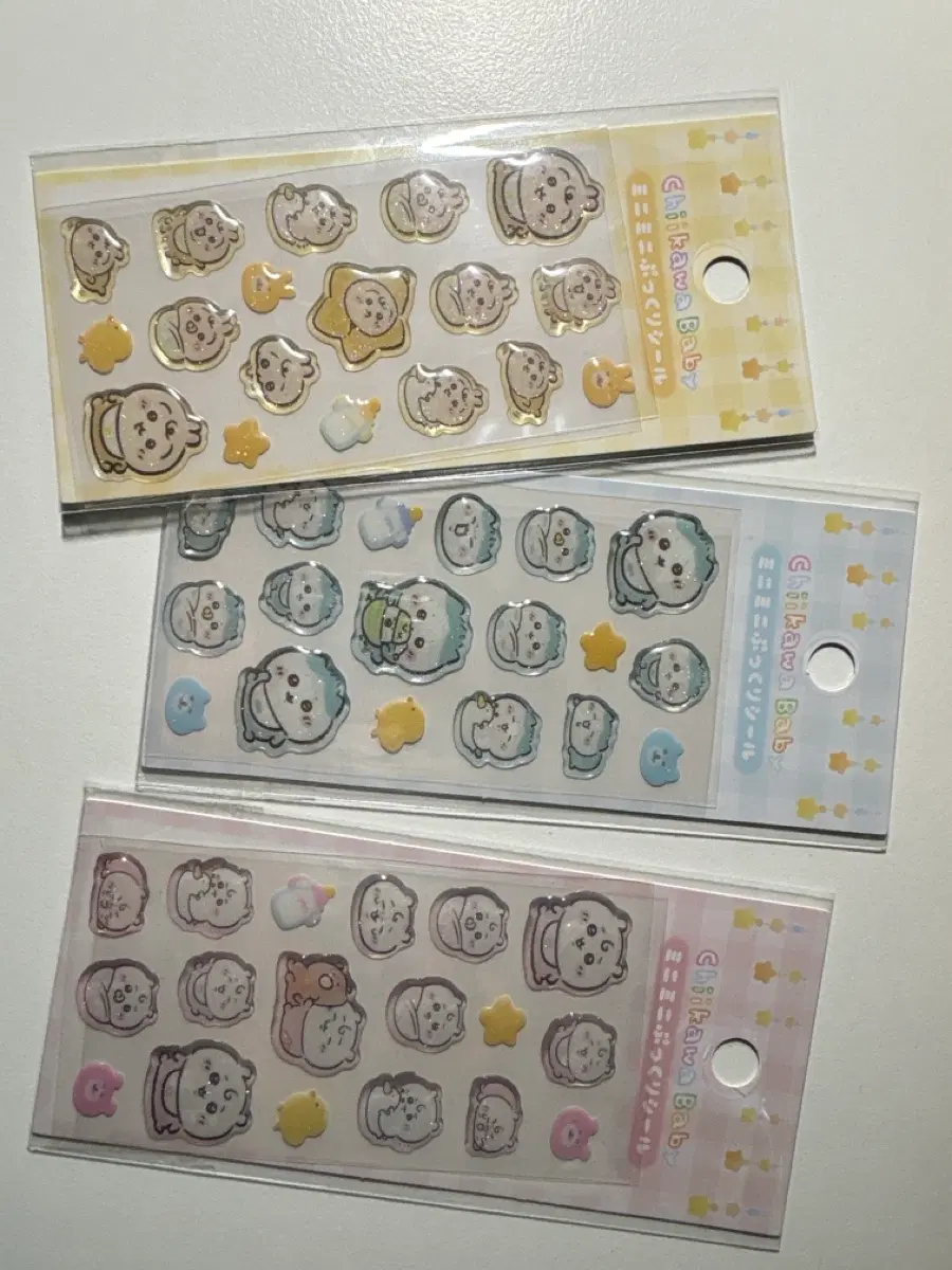 치이카와 베이비 스티커 3종 세트