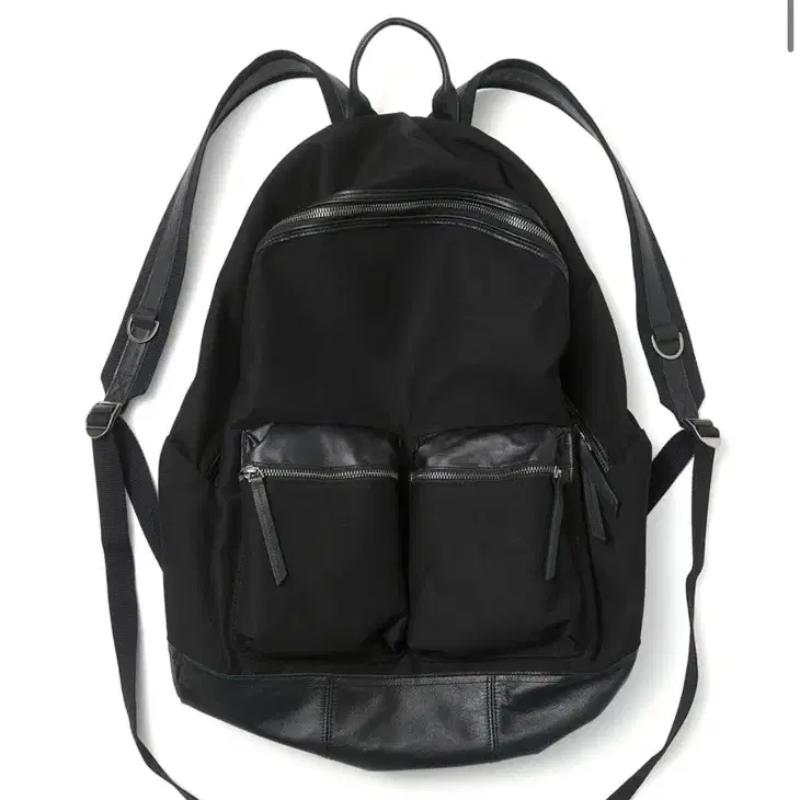 해칭룸 leather dayback big black 가방