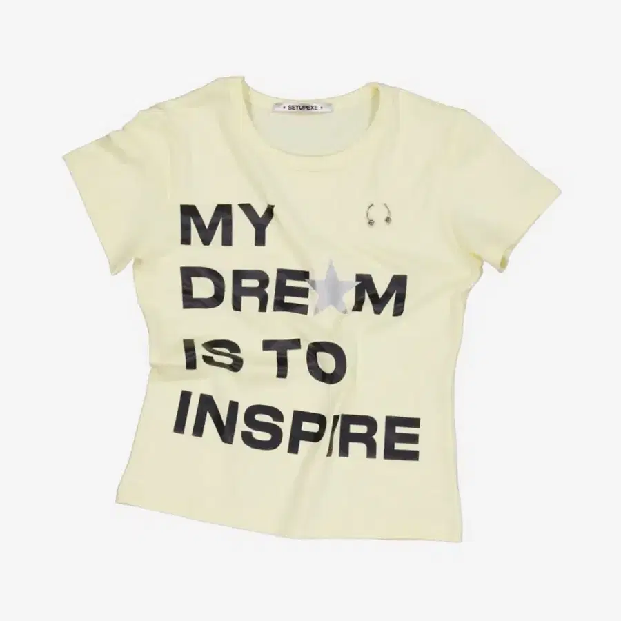셋업이엑스이 DREAM PIERCING TOP / YELLOW