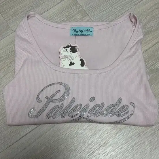 페일제이드 큐빅 롱슬리브 핑크(새상품)