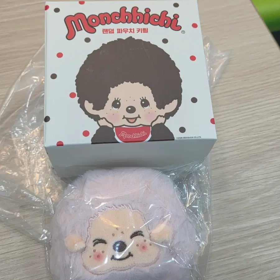 몬치치 베스킨라빈스 몬치치 스트로베리 파우치 키링