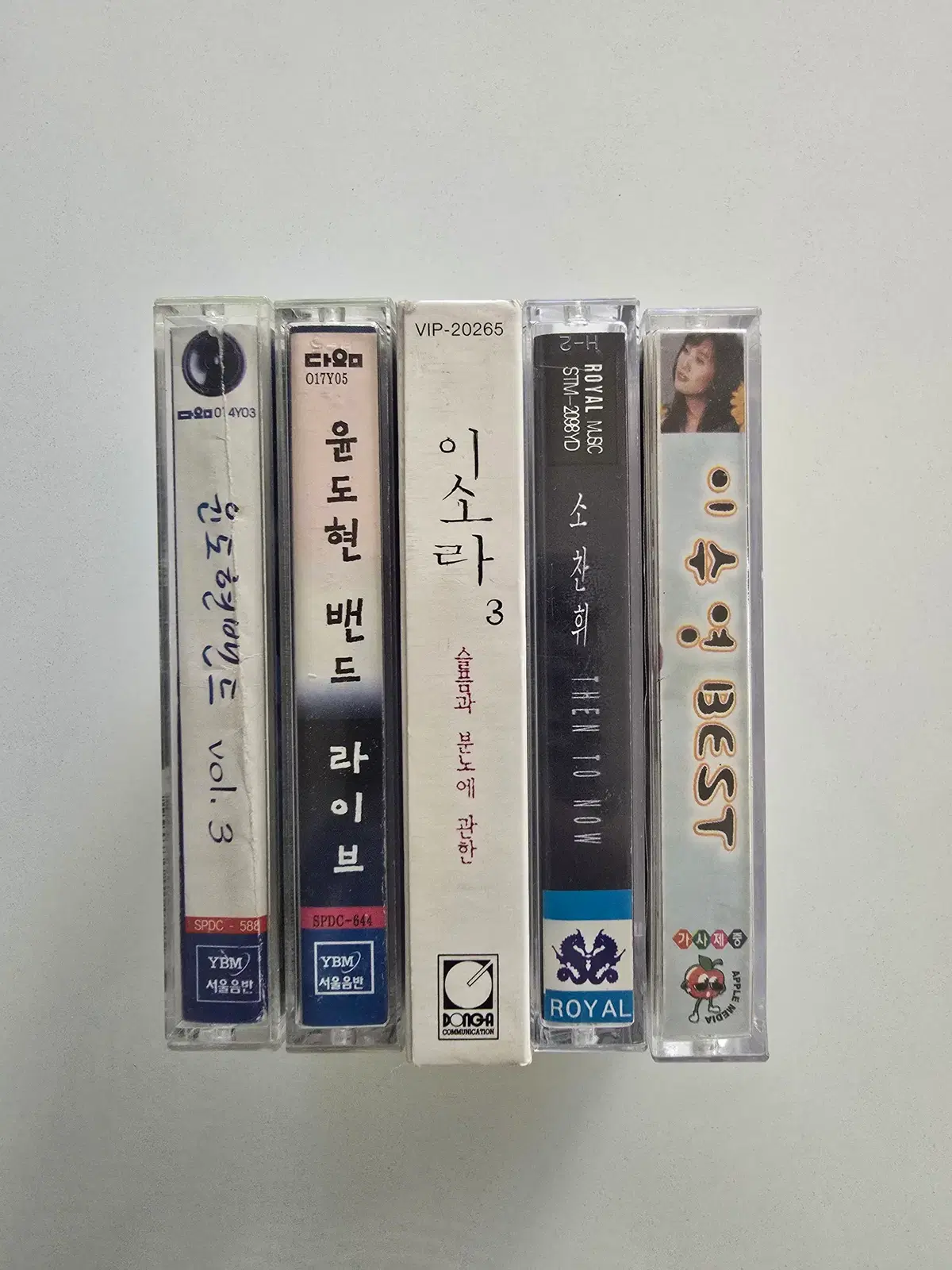 155 개봉 카세트테이프 일괄판매 - 윤도현밴드(3집), 윤도현밴드(라이브), 이소라, 소찬휘, 이수영