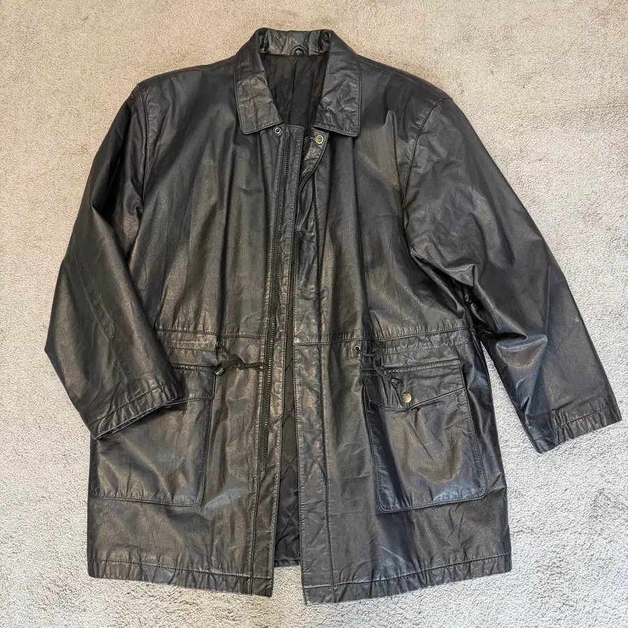 VTG 소가죽 카코트 사파리 자켓L