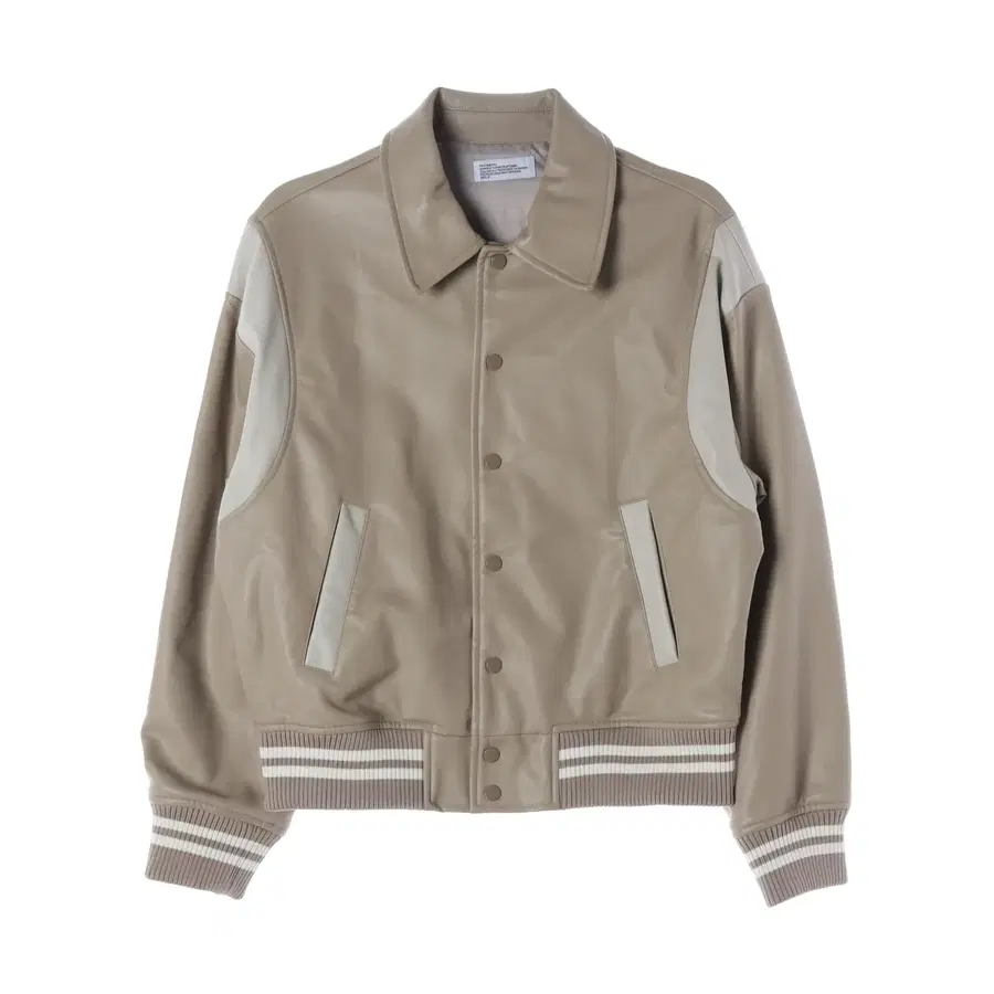 파르티멘토 22FW 오버핏 배색 칼라 바시티 재킷