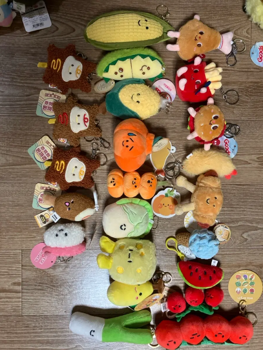 종류 많아요 먹지마 음식 인형 키링 야채,패스트푸드,과일 등(오늘만 이 가격 내일부턴 정상가!)