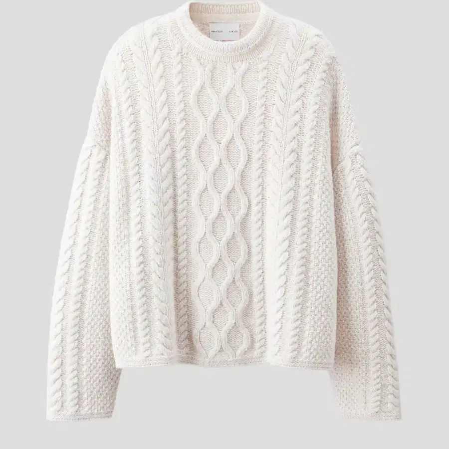 H&M 아뜰리에 A/W 2025 케이블 점퍼 니트 아이보리 L