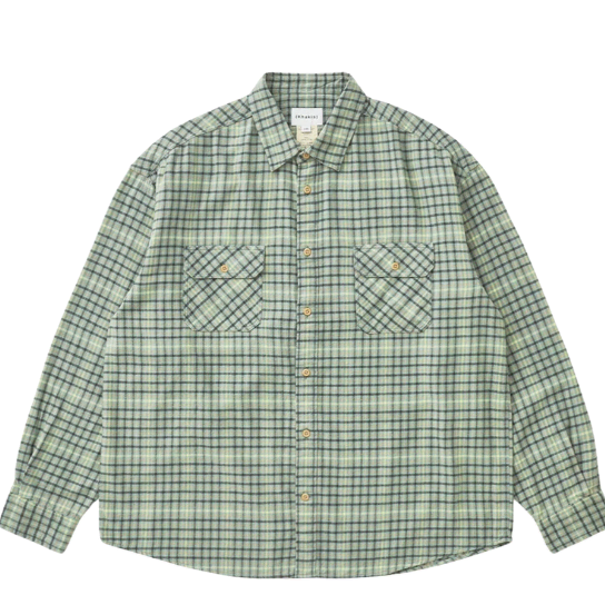 카키스 하우스 체크 셔츠 그린 xl 팝니다