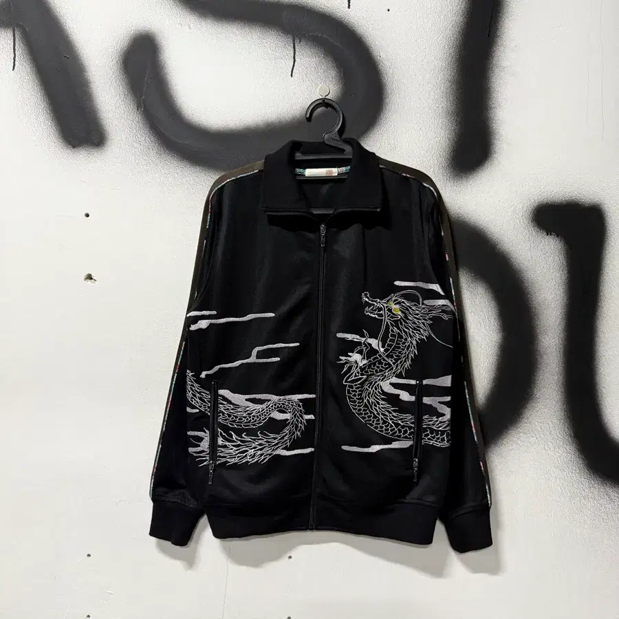 VTG 빈티지 재패니즈 오리엔탈 카라쿠리맛 집업 트랙 져지 자켓