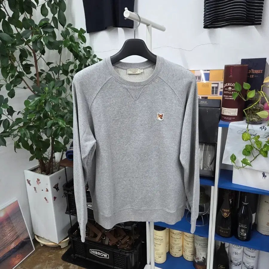 메종키츠네 폭스헤드 패치 스웻셔츠 L