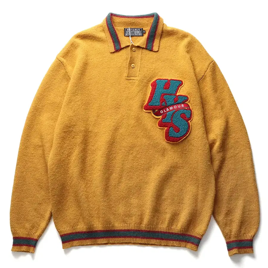 HYSTERIC GLAMOUR Round Letters Wappen Polo