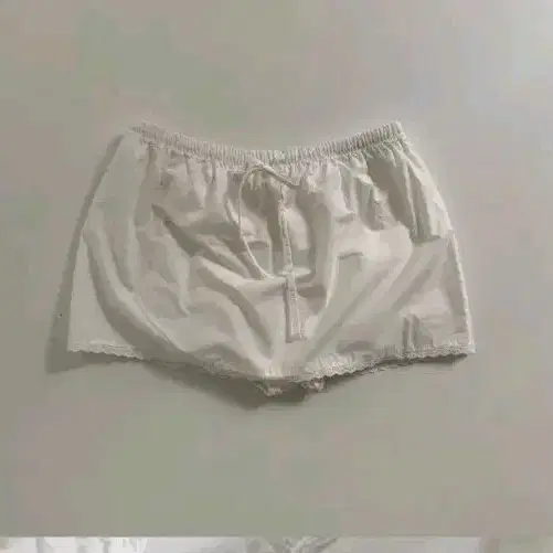 코튼 레이스 스커트팬츠 화이트