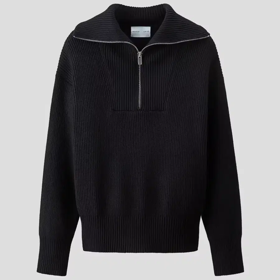 H&M 아뜰리에 A/W2025 하이 카라 하프 집업 니트 M